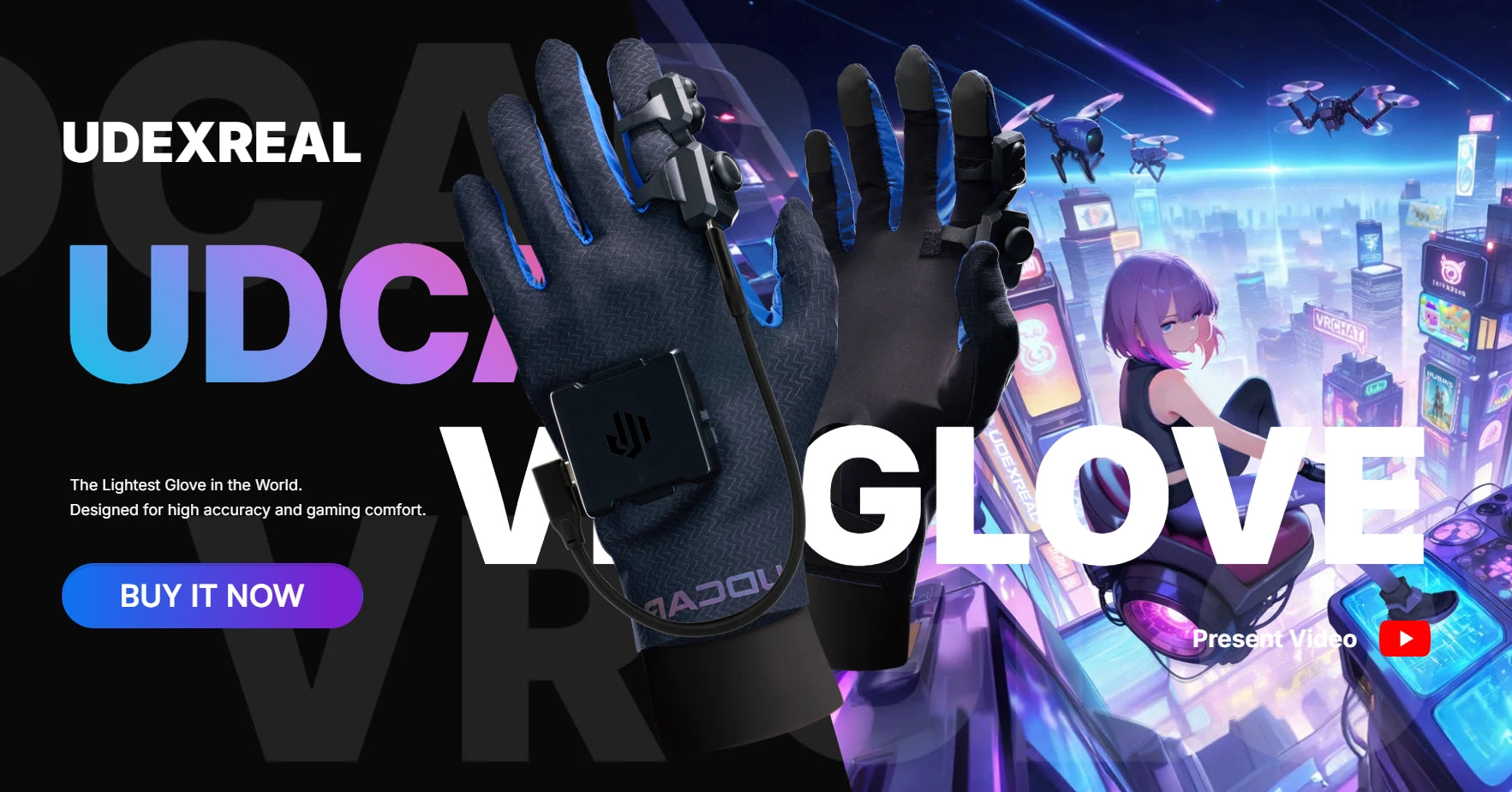 UDCAP VR Gloves | Best VR Glove Controller for SteamVR & VRChat – Udexreal