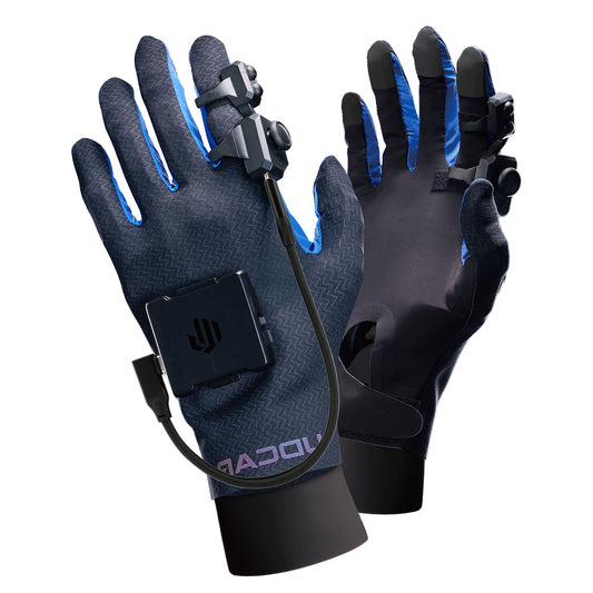Front view of UDCAP VR Gloves – immersive VR hand tracking gloves compatible with SteamVR